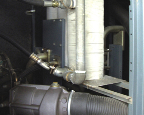 空壓機余熱產生熱水的節能換熱裝置